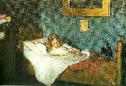 Michael Ancher en rekonvalescent oil painting reproduction
